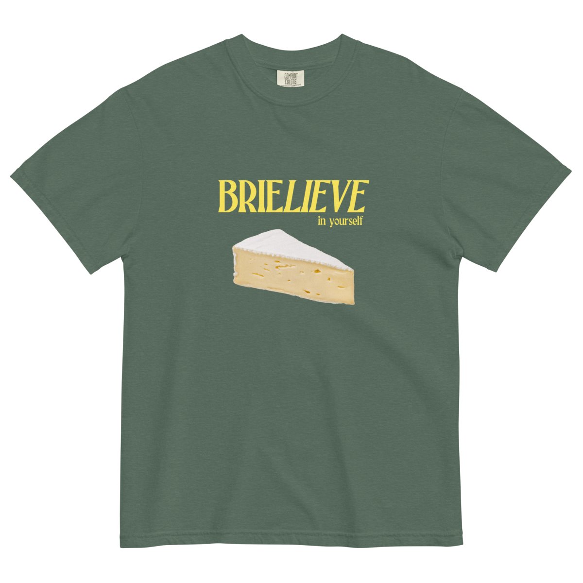 BRIELIEVE In Yourself Cheese T-Shirt - Polychrome Goods 🍊