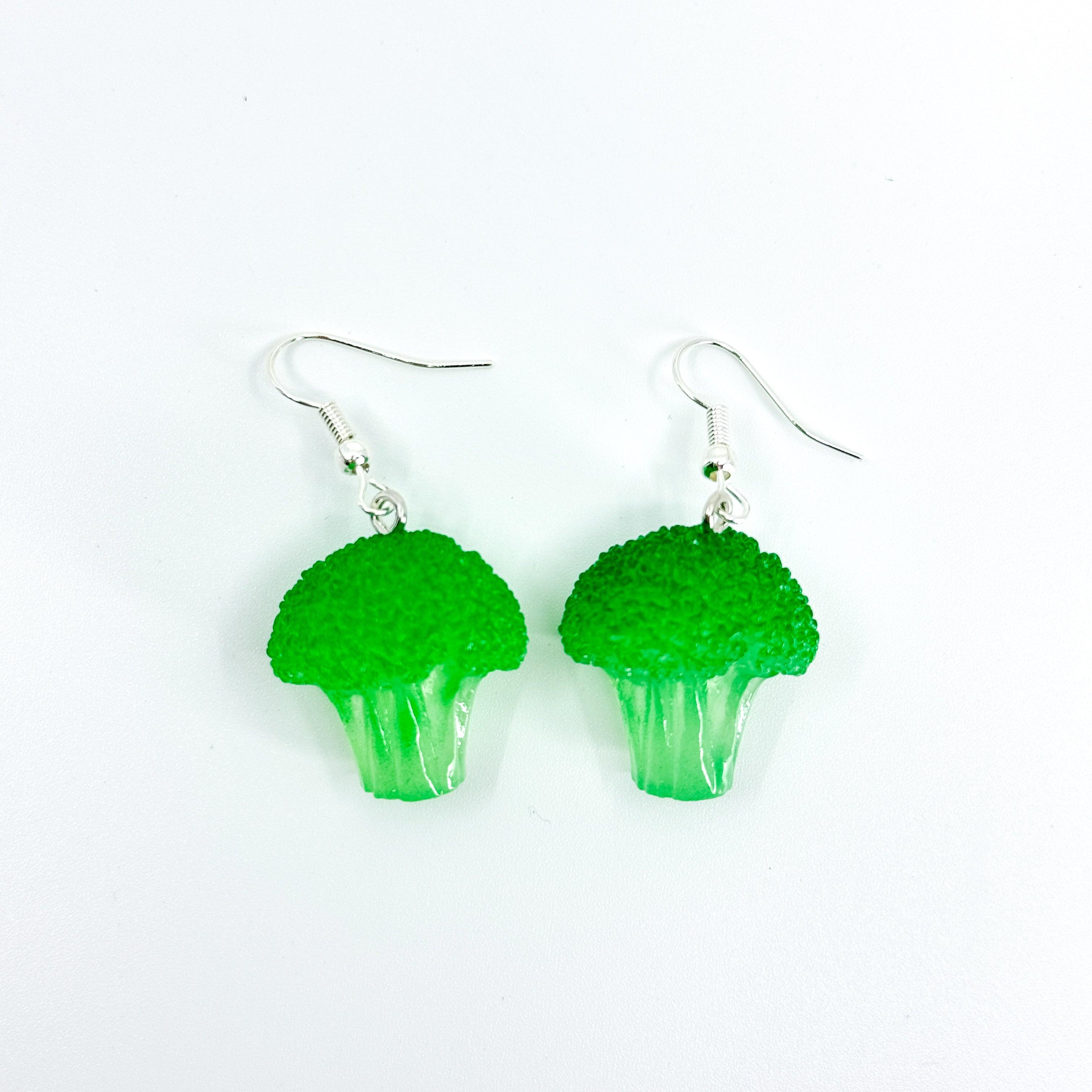 Broccoli Earrings Polychrome Goods 🍊