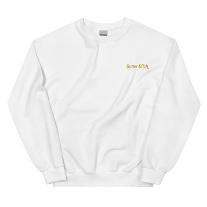 Butter Bitch Embroidered Sweatshirt - Polychrome Goods 🍊