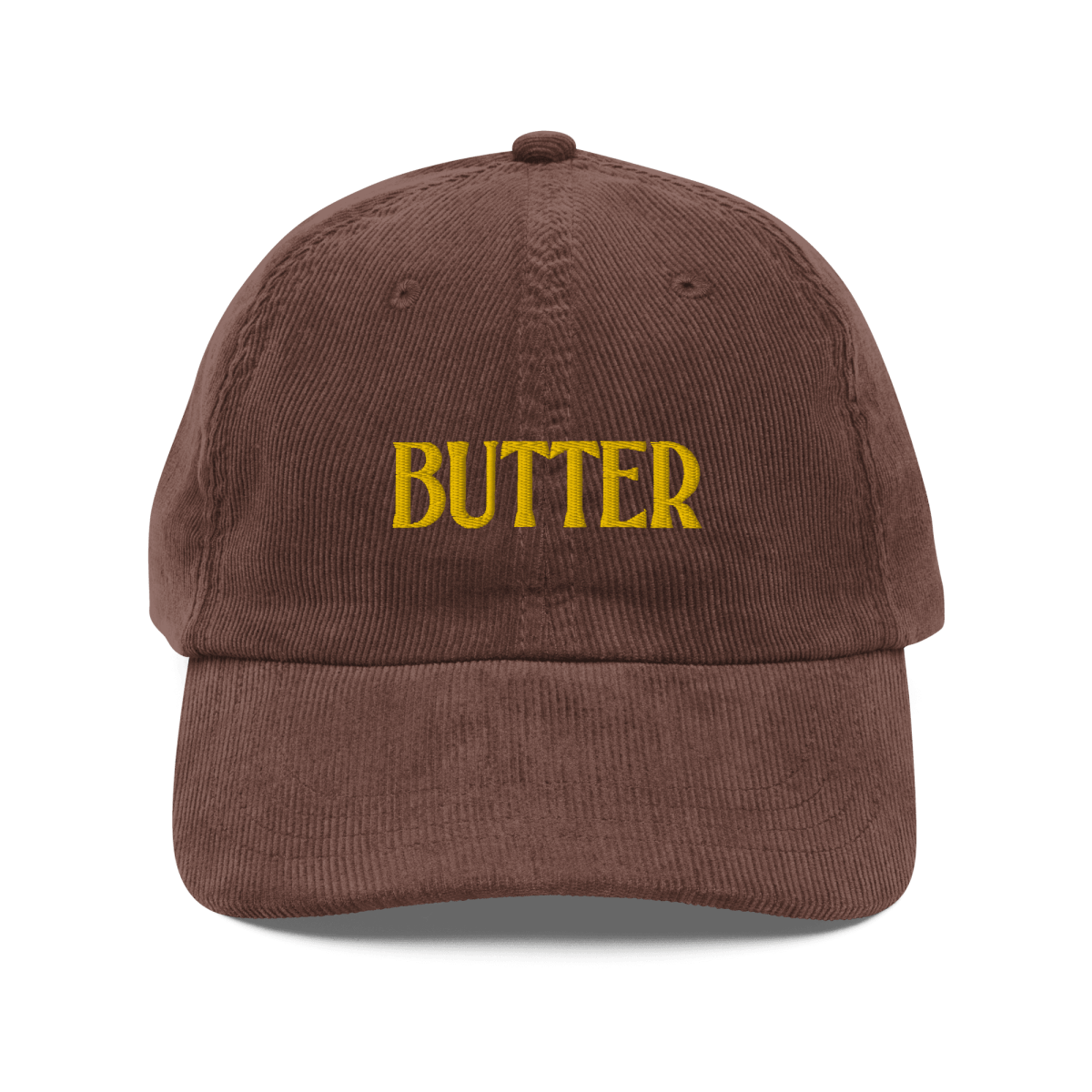 BUTTER Embroidered Courduroy Hat - Polychrome Goods 🍊