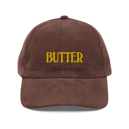 BUTTER Embroidered Courduroy Hat - Polychrome Goods 🍊