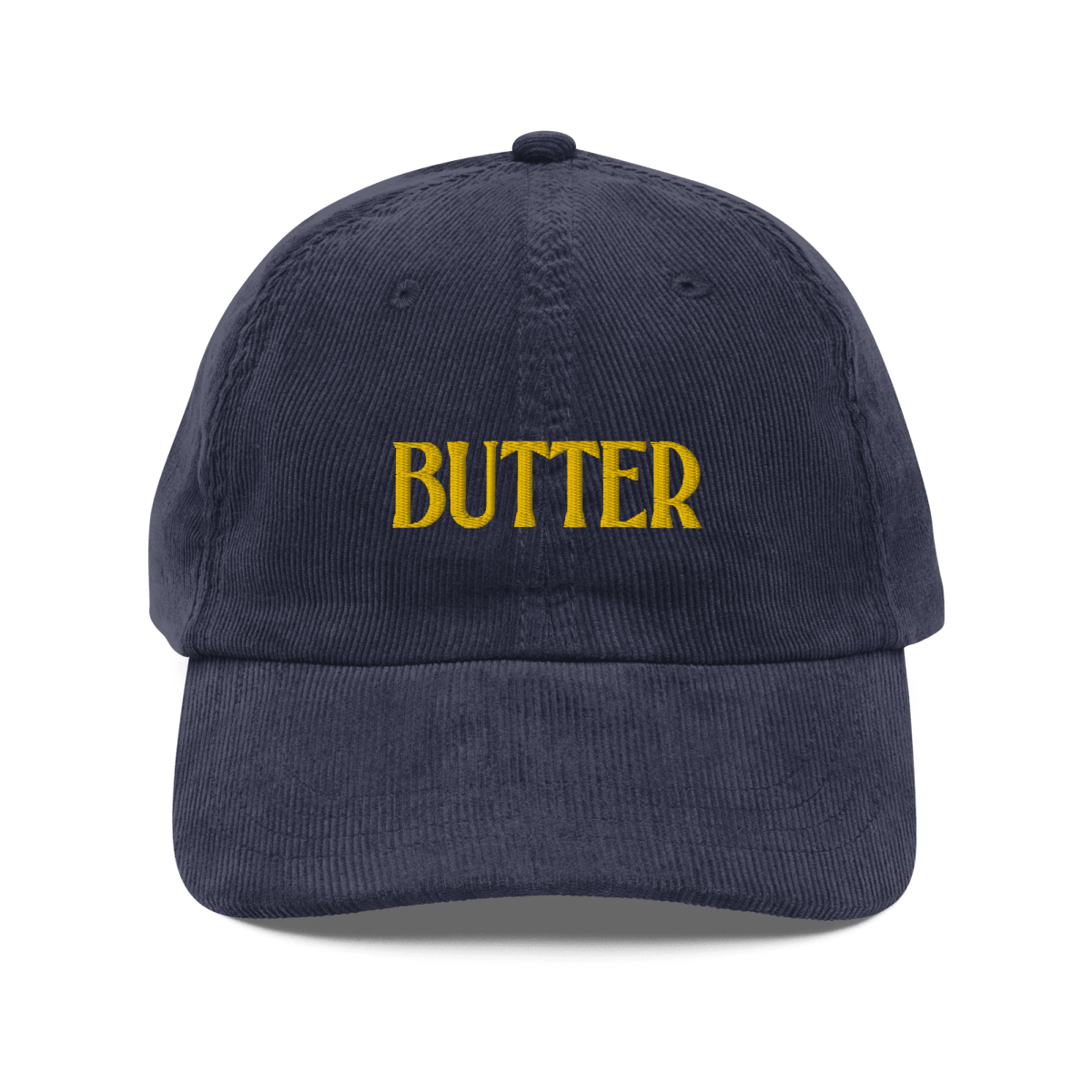 BUTTER Embroidered Courduroy Hat - Polychrome Goods 🍊