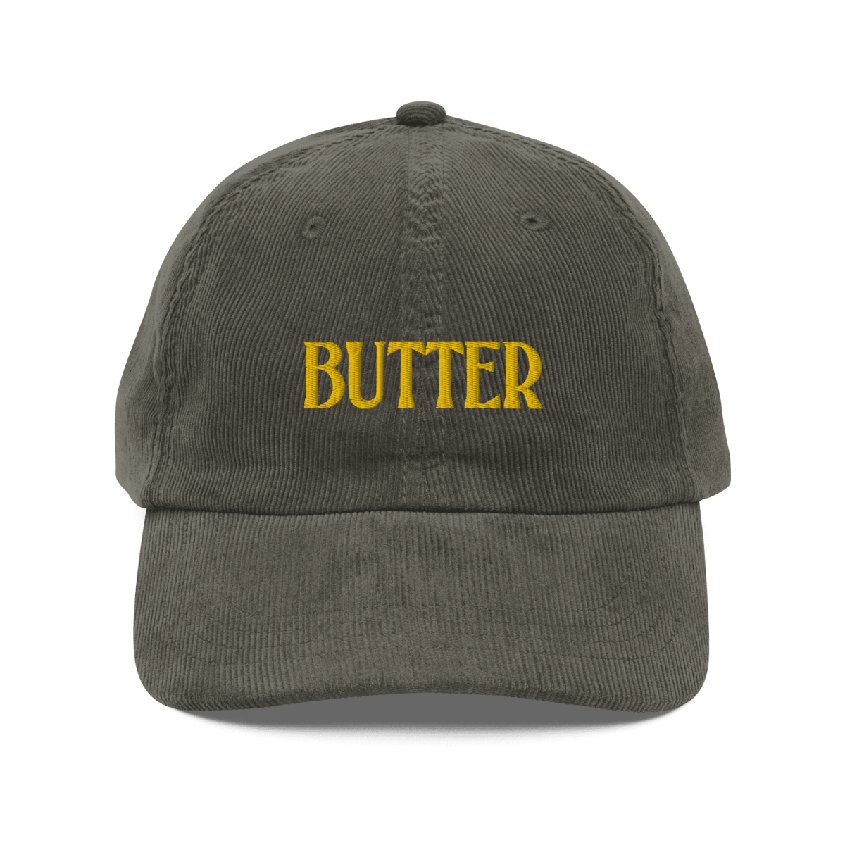 BUTTER Embroidered Courduroy Hat - Polychrome Goods 🍊