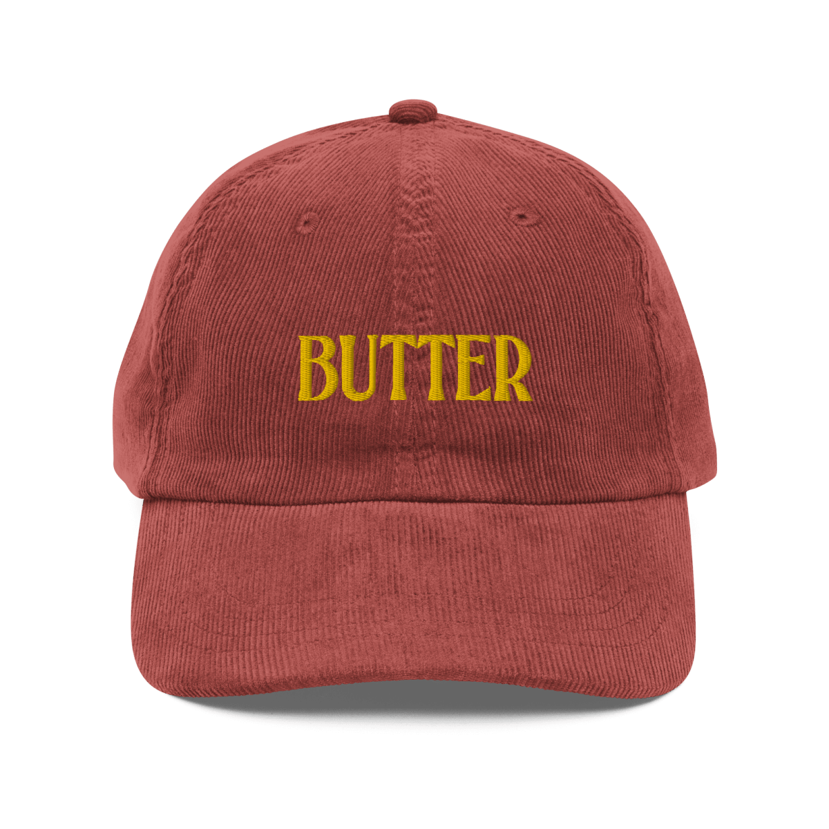 BUTTER Embroidered Courduroy Hat - Polychrome Goods 🍊