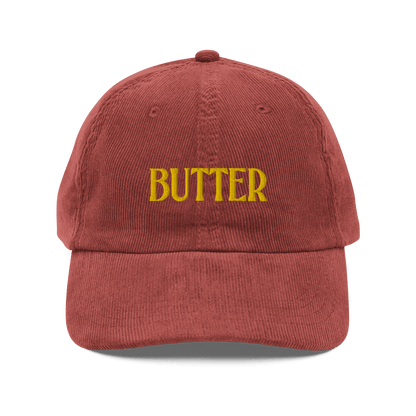 BUTTER Embroidered Courduroy Hat - Polychrome Goods 🍊