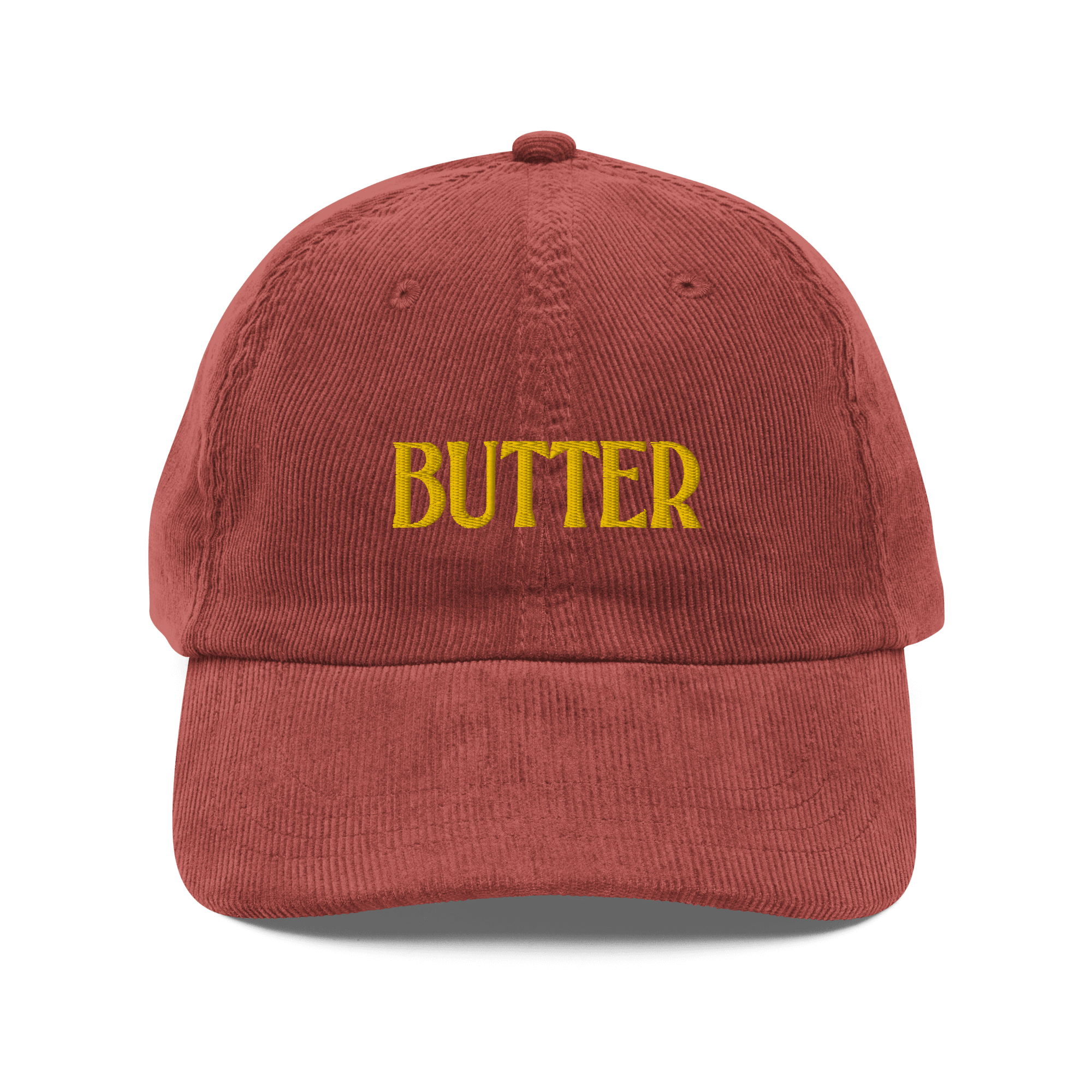 Butter Embroidered Courduroy Hat - Polychrome Goods 🍊