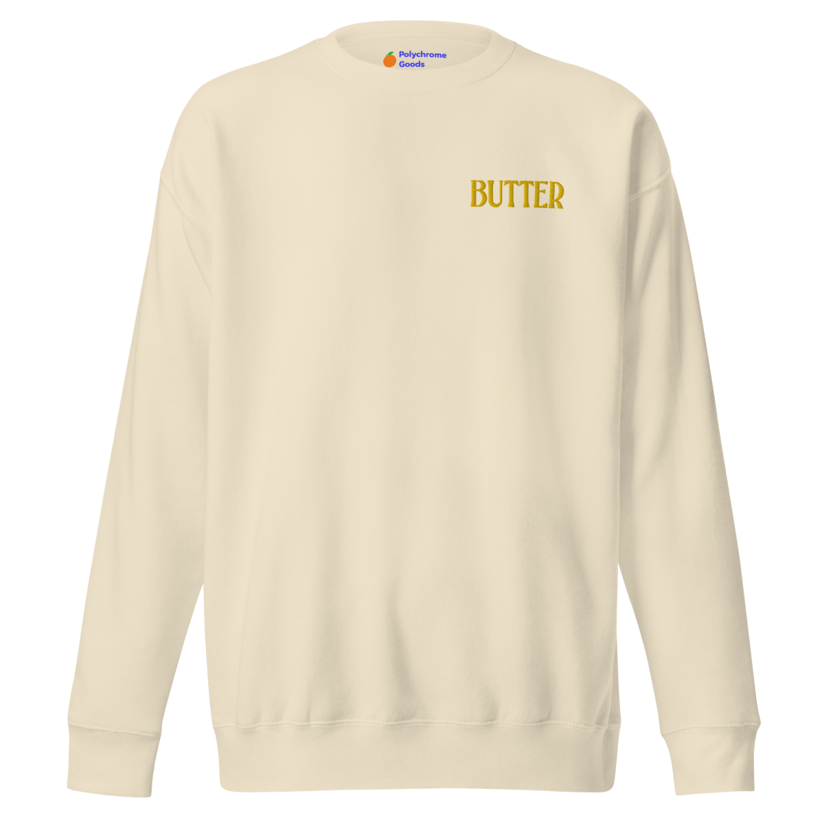 BUTTER Embroidered Sweatshirt - Polychrome Goods 🍊