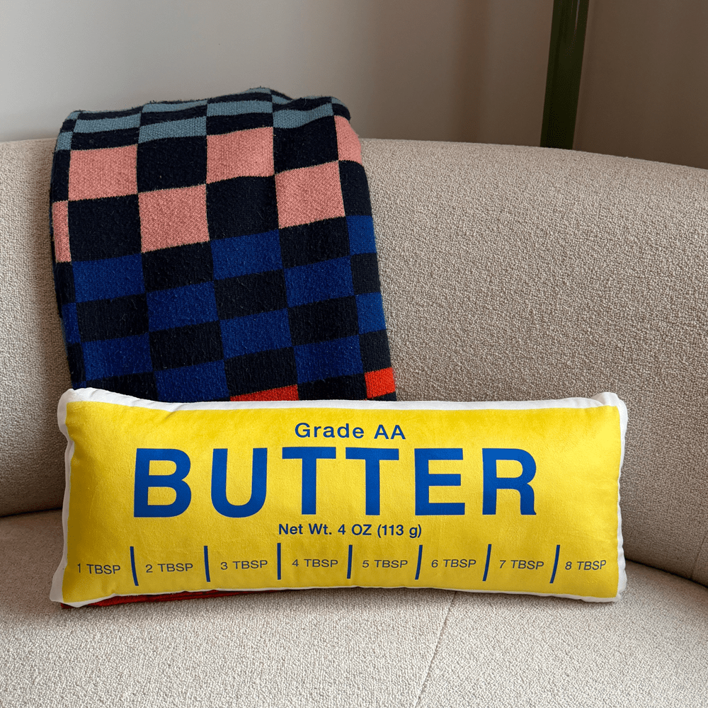 Butter 🧈 Food Pillow - Polychrome Goods