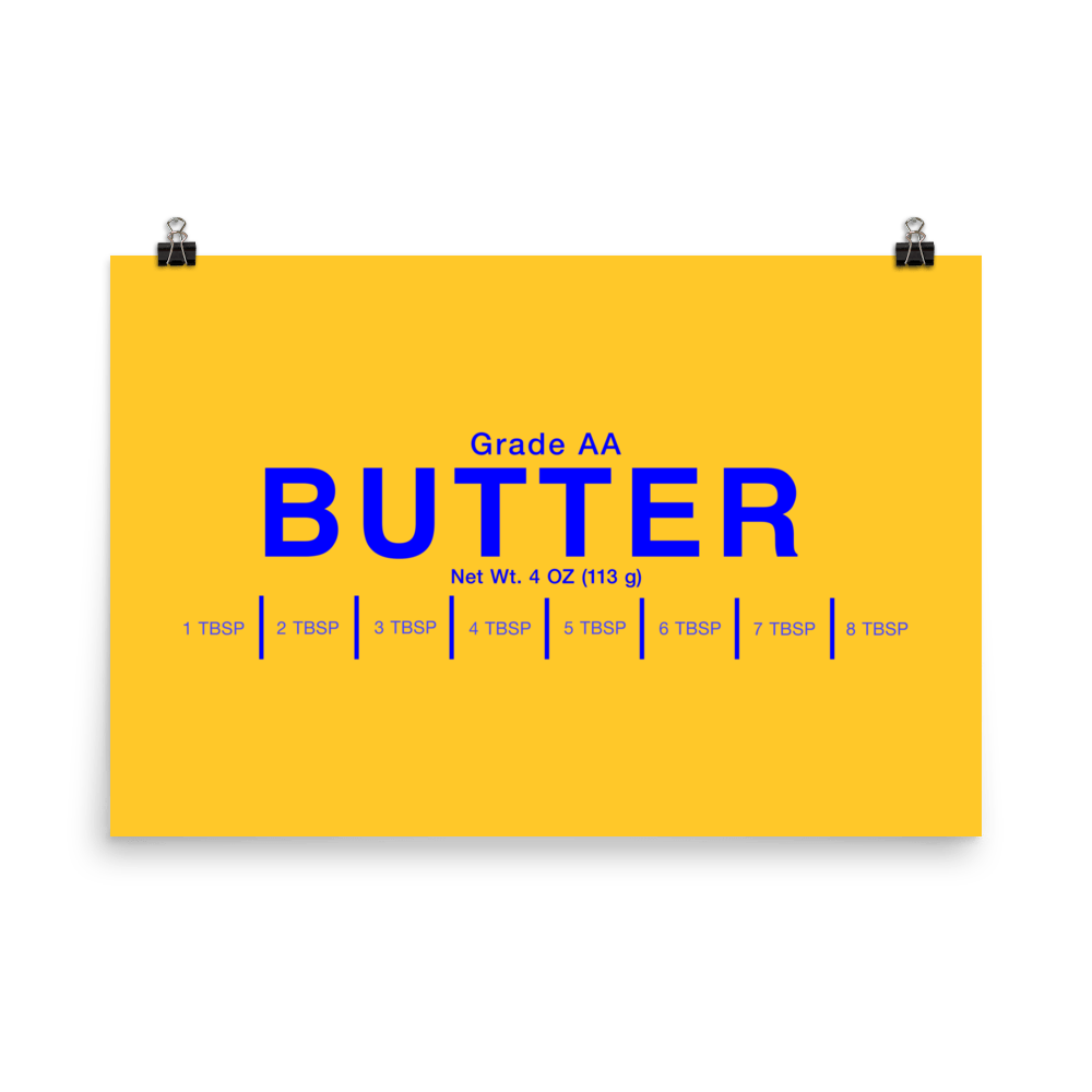 Butter Stick Poster 🧈 - Polychrome Goods