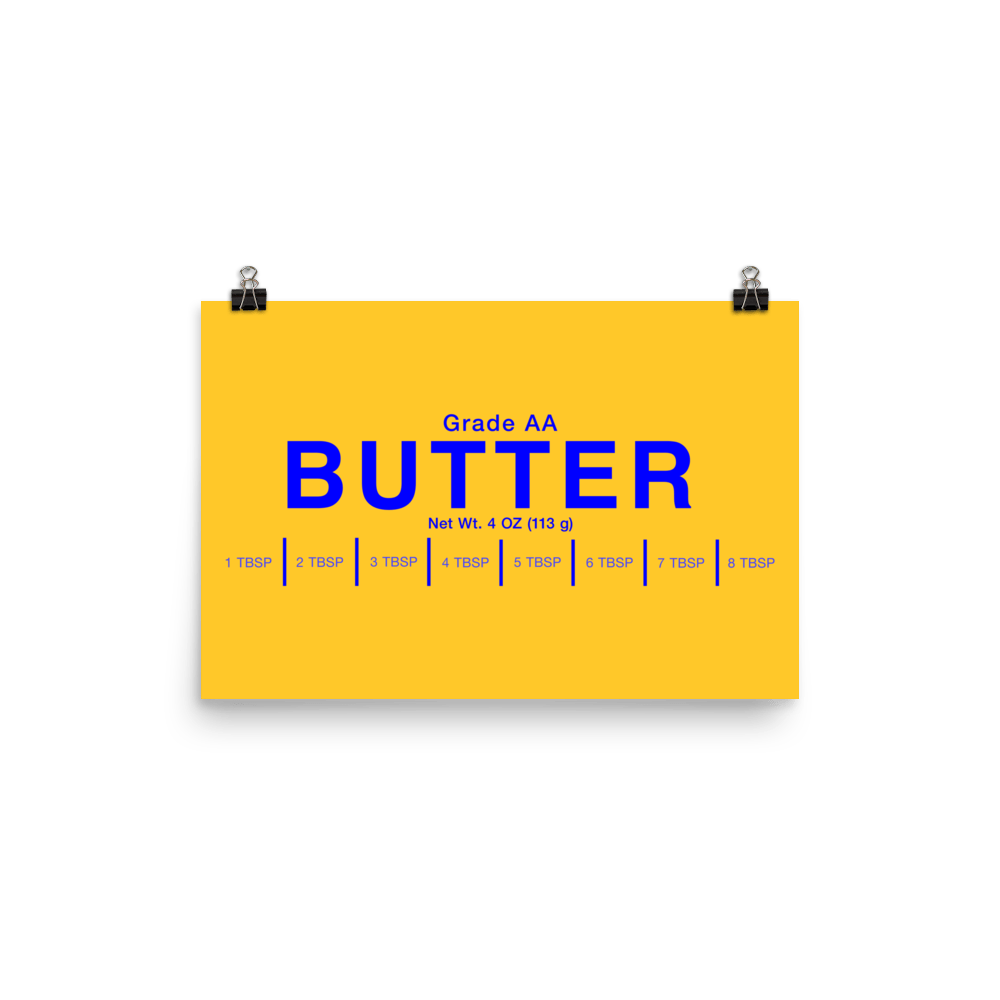 Butter Stick Poster 🧈 - Polychrome Goods 🍊