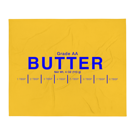 Butter Stick Throw Blanket 🧈 - Polychrome Goods 🍊