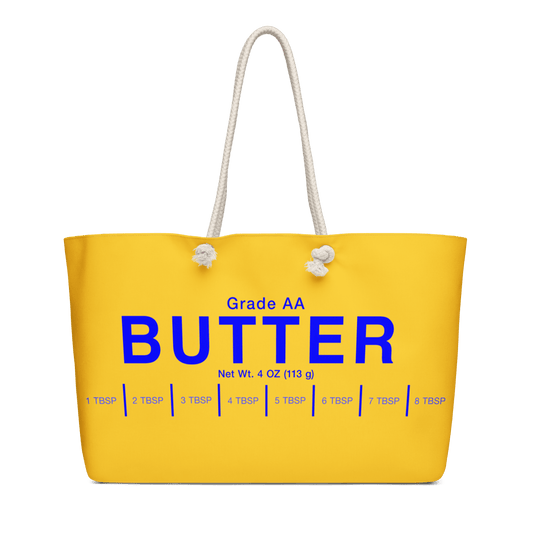Butter Stick Weekender Tote Bag 🧈 - Polychrome Goods 🍊