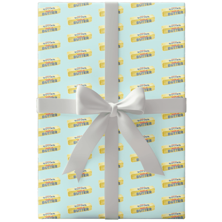 Butter 🧈 Wrapping Paper | Fun Butter Gift Wrap – Polychrome Goods
