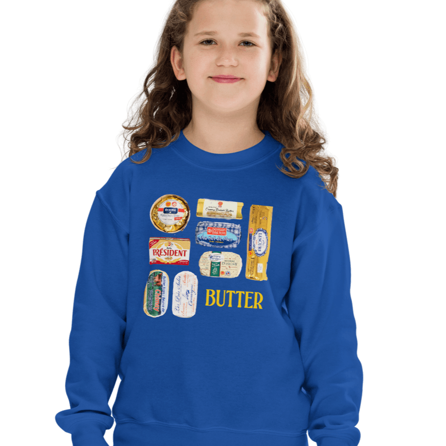 Butters of Europe Youth Kids Sweatshirt - Polychrome Goods 🍊