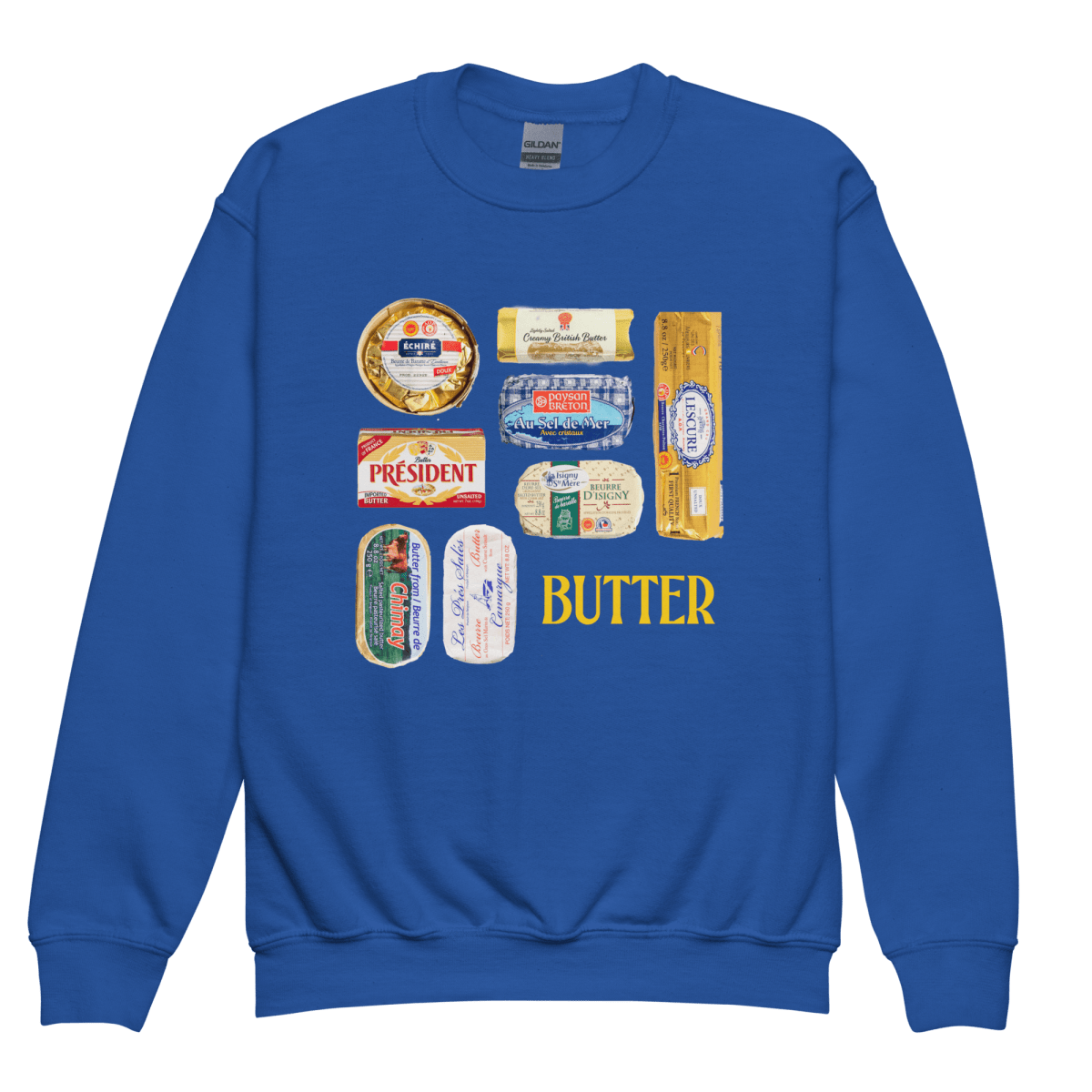 Butters of Europe Youth Kids Sweatshirt - Polychrome Goods 🍊