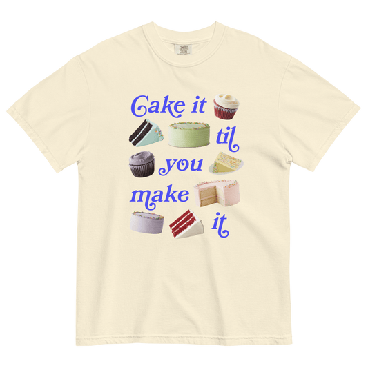 Cake It Til You Make It T-Shirt - Polychrome Goods x Magnolia Bakery - Polychrome Goods 🍊