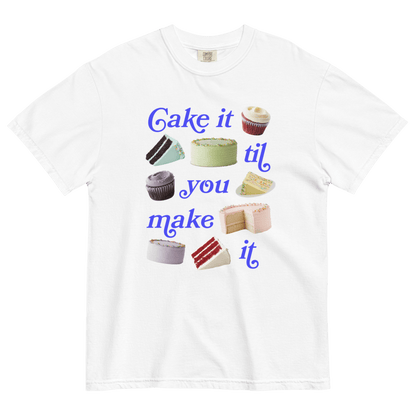 Cake It Til You Make It T-Shirt - Polychrome Goods x Magnolia Bakery - Polychrome Goods 🍊