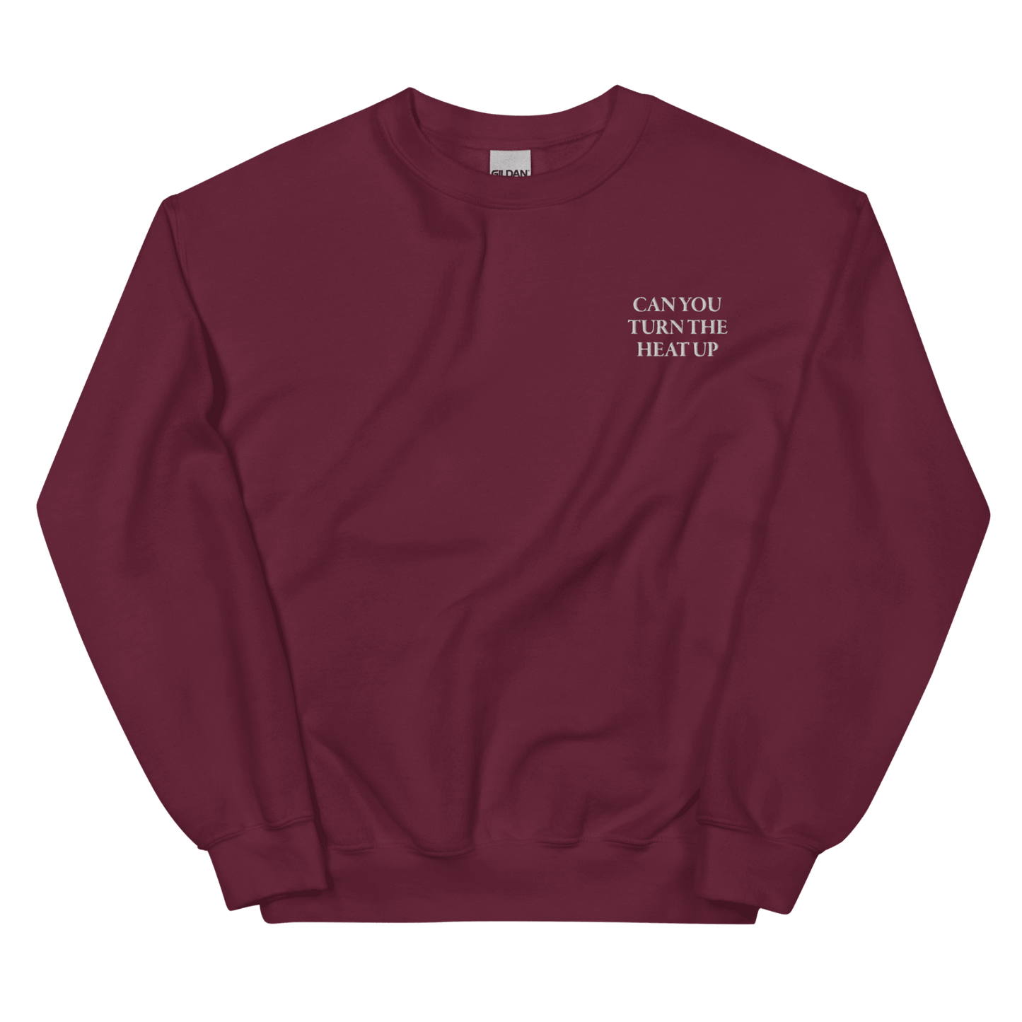 CAN YOU TURN THE HEAT UP Embroidered Sweatshirt - Polychrome Goods
