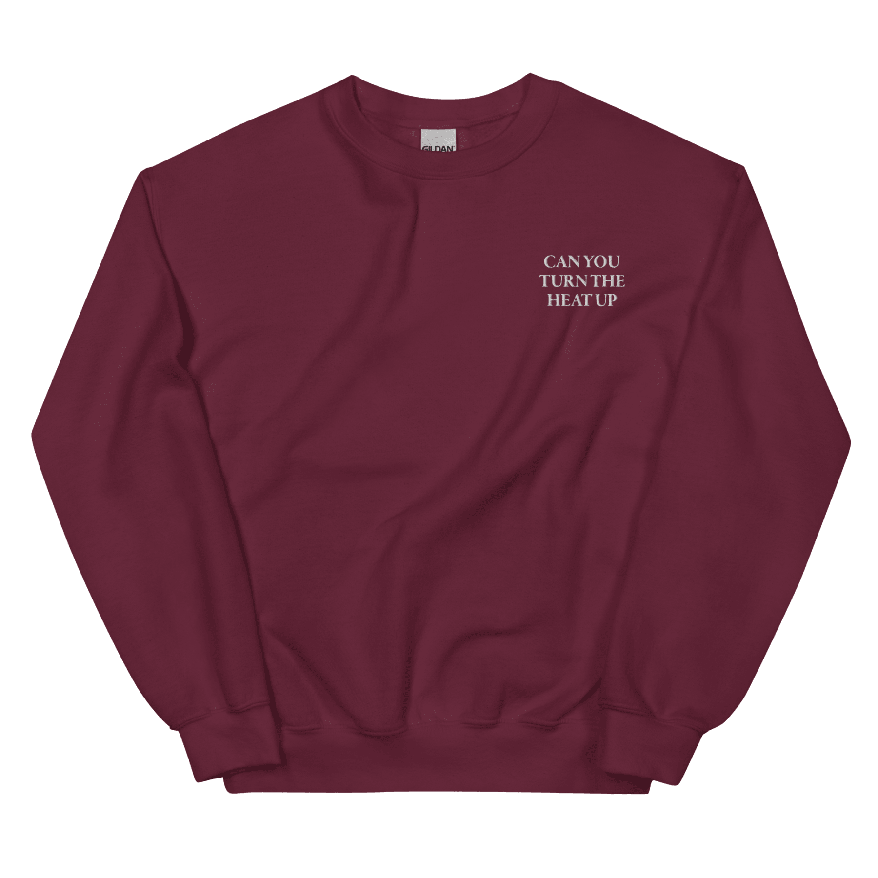 CAN YOU TURN THE HEAT UP Embroidered Sweatshirt - Polychrome Goods