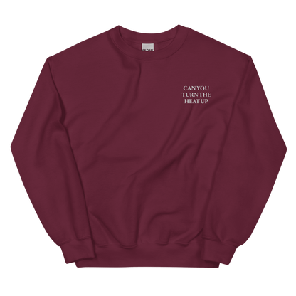 CAN YOU TURN THE HEAT UP Embroidered Sweatshirt - Polychrome Goods