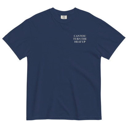 CAN YOU TURN THE HEAT UP Embroidered T-Shirt - Polychrome Goods