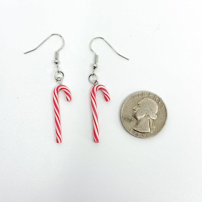 Candy Cane Earrings - Polychrome Goods 🍊