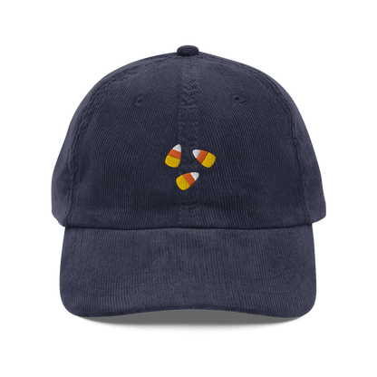 Candy Corn 🟠⚪️🟡 Embroidered Corduroy Hat - Polychrome Goods 🍊