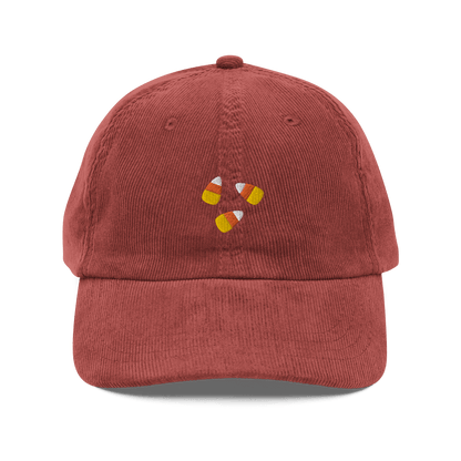 Candy Corn 🟠⚪️🟡 Embroidered Corduroy Hat - Polychrome Goods 🍊