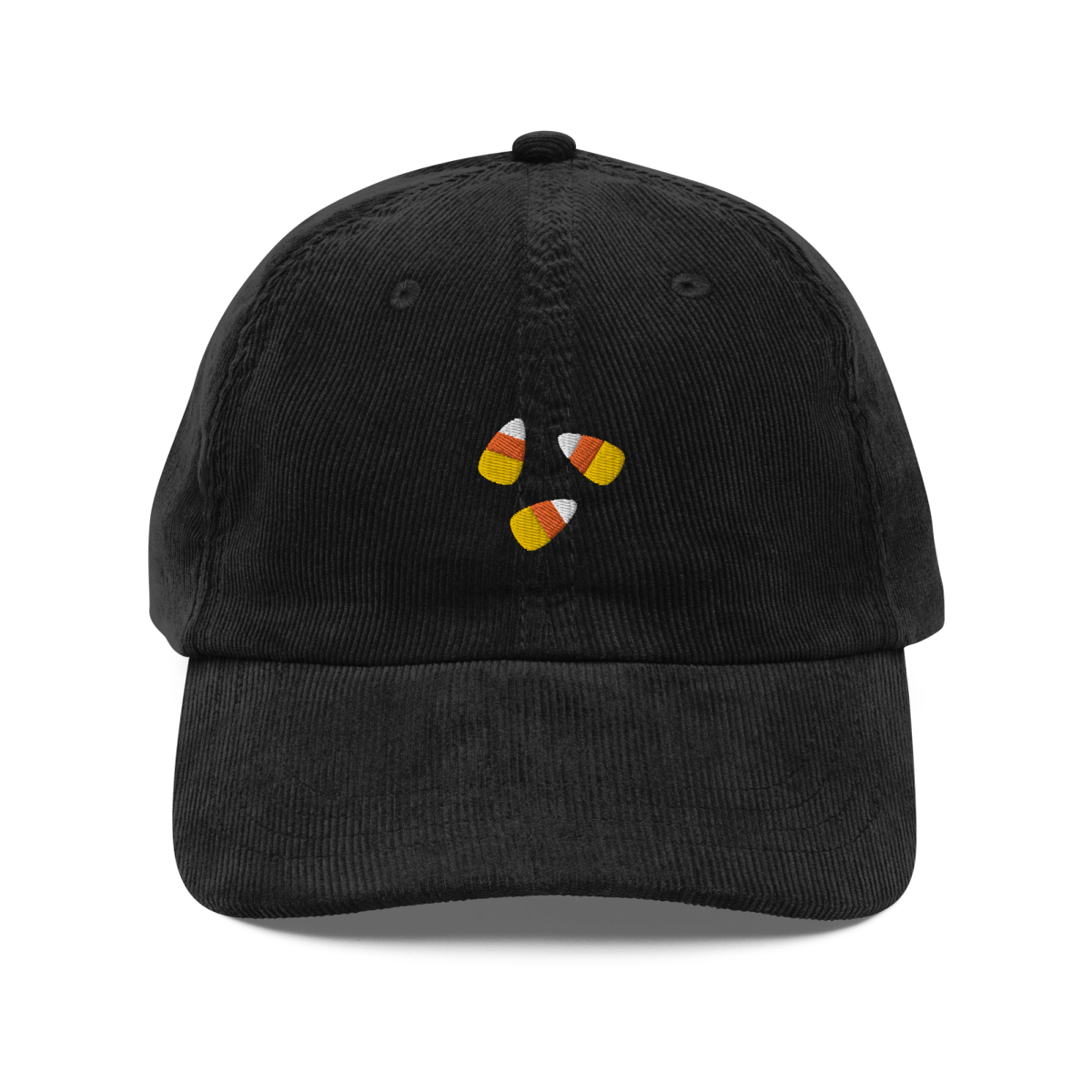 Candy Corn 🟠⚪️🟡 Embroidered Corduroy Hat - Polychrome Goods 🍊