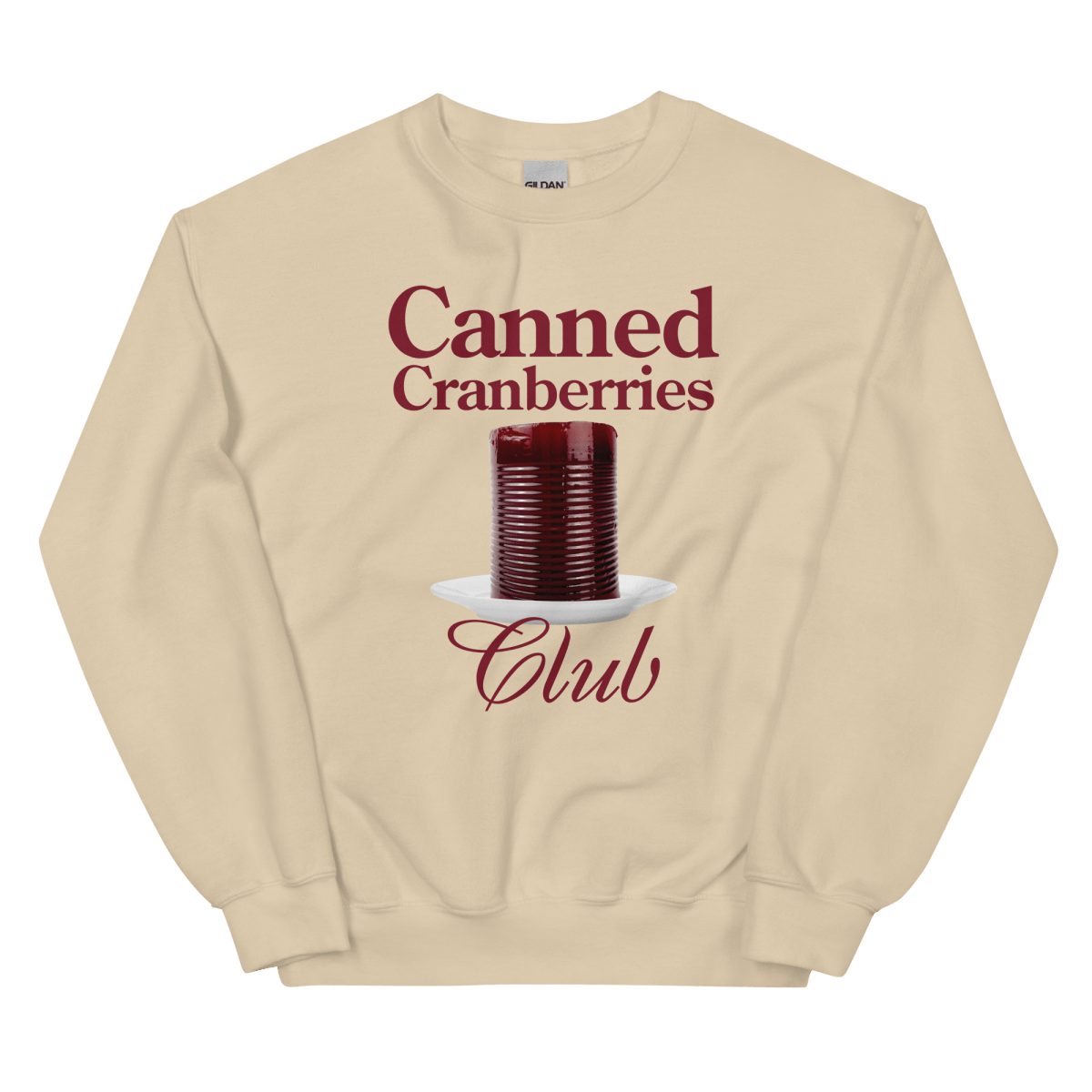 Canned Cranberries Club Thanksgiving Sweatshirt - Polychrome Goods 🍊