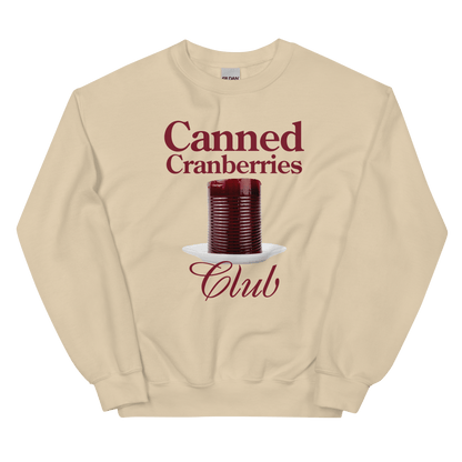 Canned Cranberries Club Thanksgiving Sweatshirt - Polychrome Goods 🍊