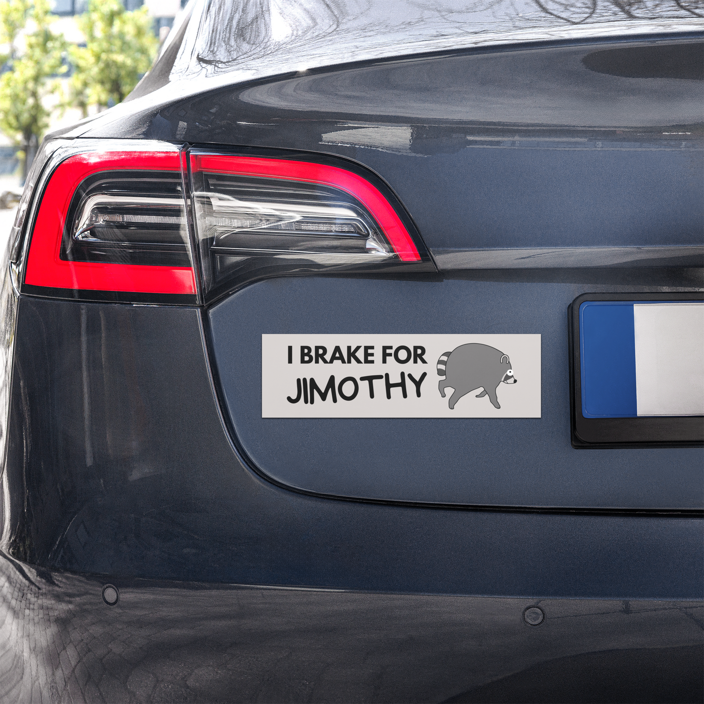 I Brake For Jimothy Car Bumper Magnet