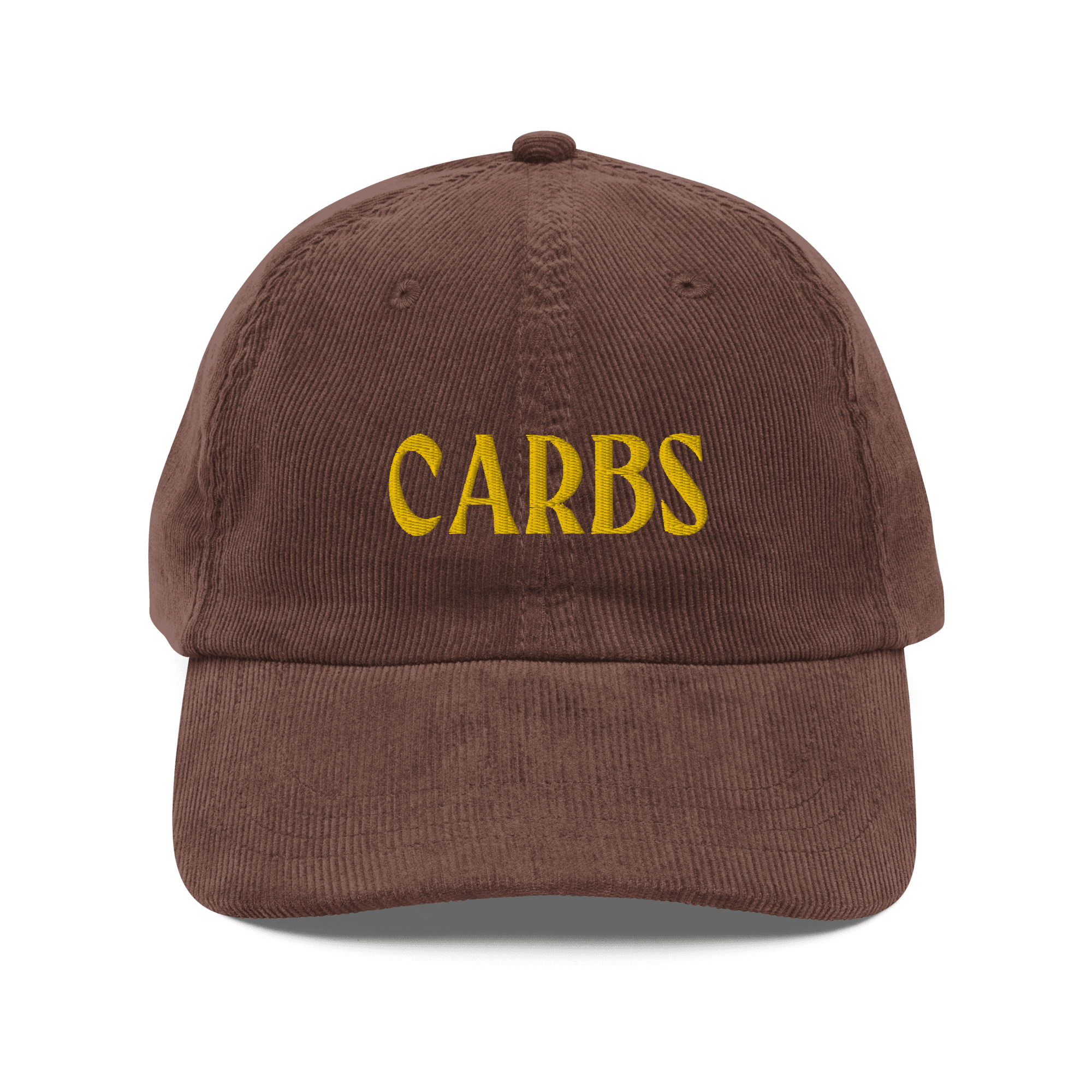 CARBS Embroidered Corduroy Hat - Polychrome Goods 🍊