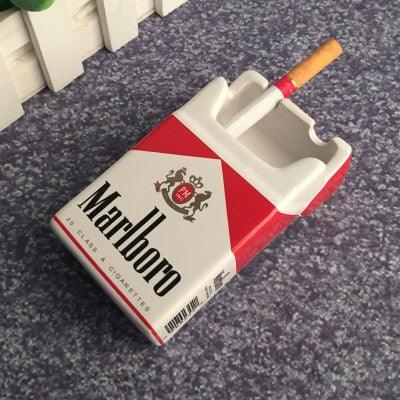 Ceramic Cigarette Box Ashtray Polychrome Goods 🍊