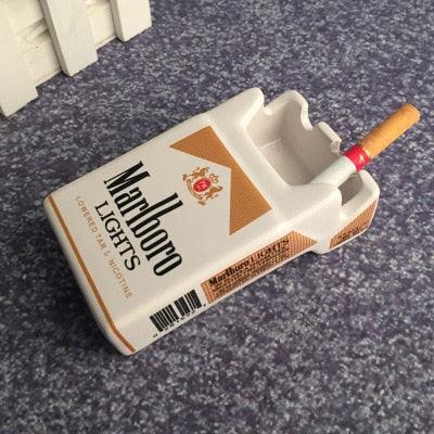 Ceramic Cigarette Box Ashtray Polychrome Goods 🍊
