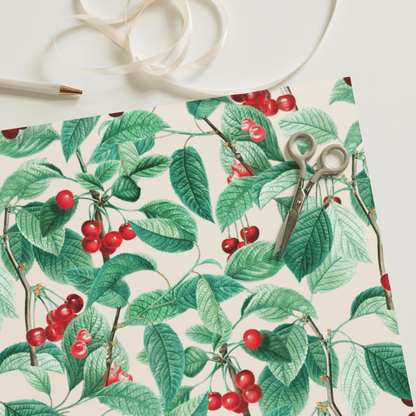 "Cerises" Cherries Wrapping Paper - Polychrome Goods 🍊