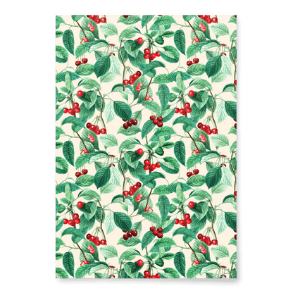 "Cerises" Cherries Wrapping Paper - Polychrome Goods 🍊