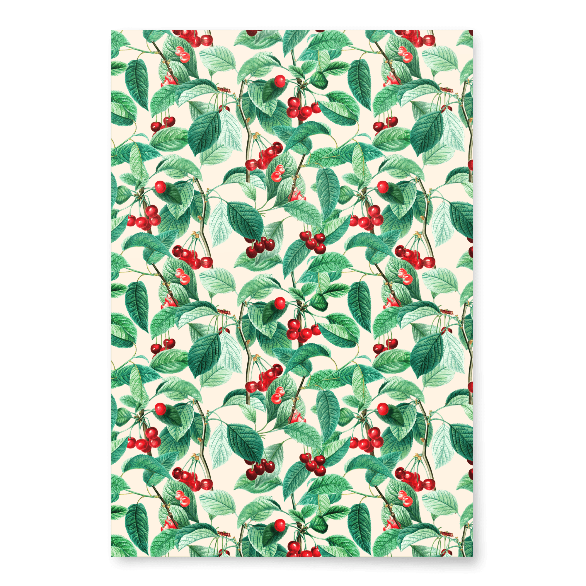 "Cerises" Cherries Wrapping Paper - Polychrome Goods 🍊