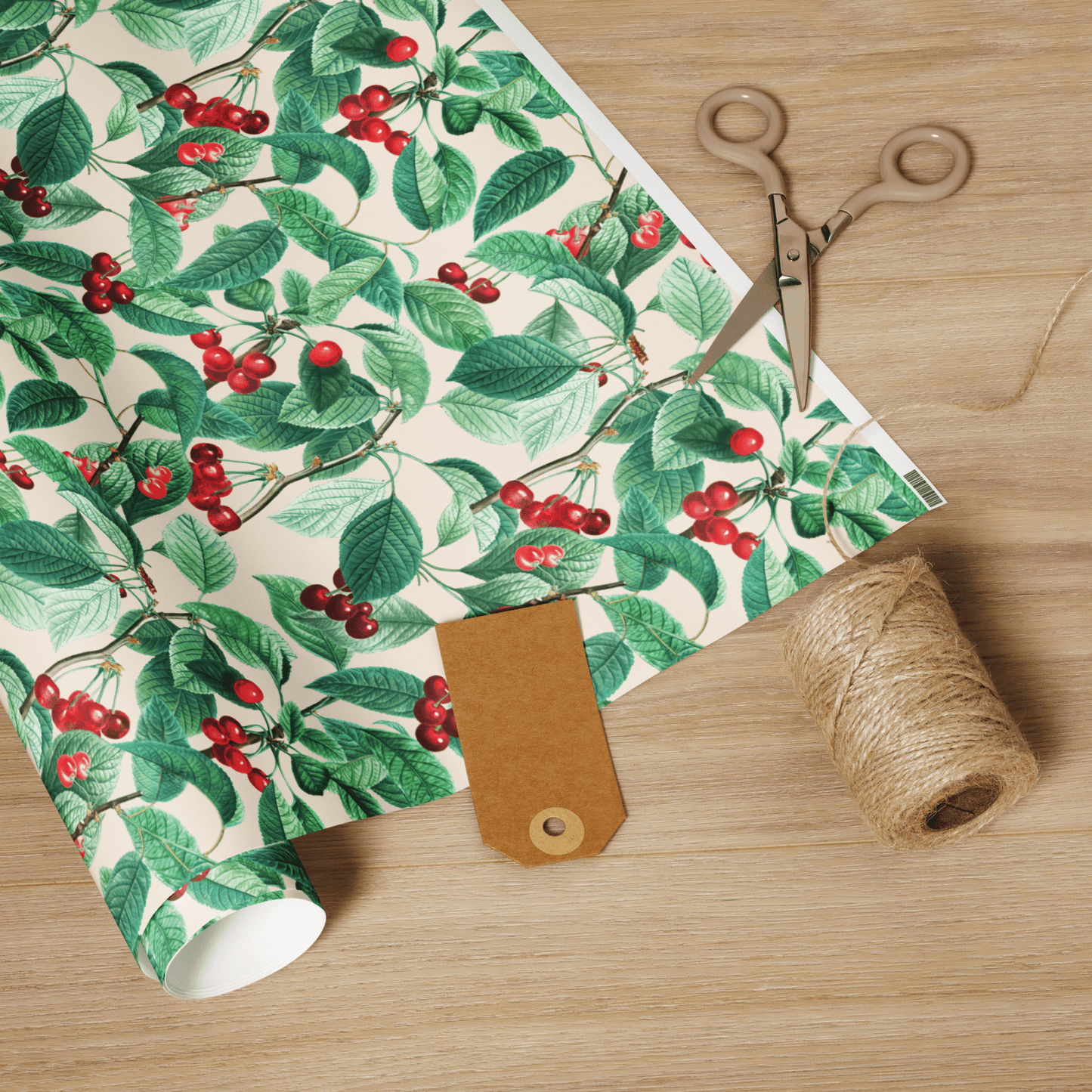 Cerises Cherry Wrapping Paper - Polychrome Goods
