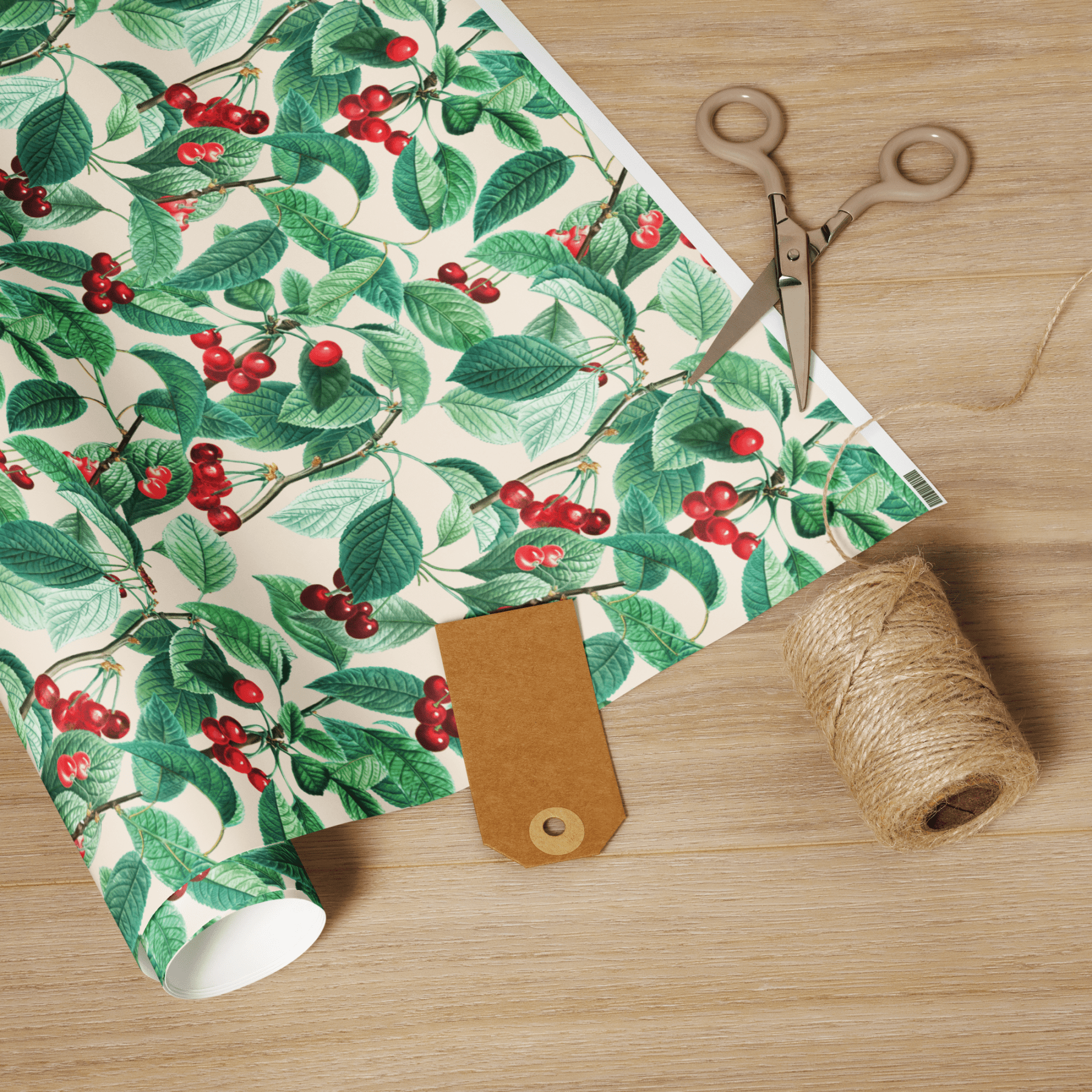 Cerises Cherry Wrapping Paper - Polychrome Goods