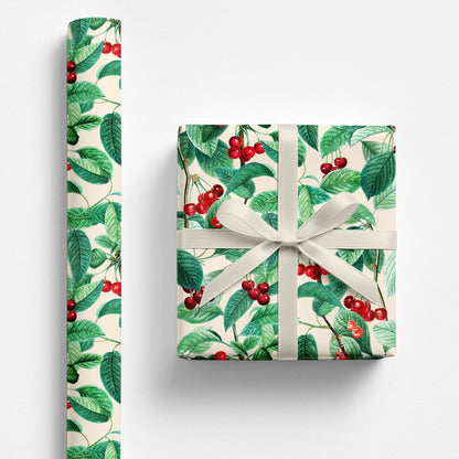Cerises Cherry Wrapping Paper - Polychrome Goods