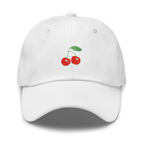Cherries Embroidered Dad Hat