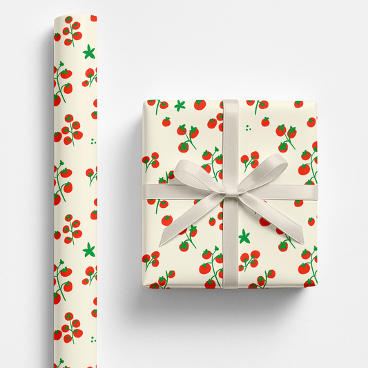 Cherry Tomatoes 🍅 Wrapping Paper - Polychrome Goods