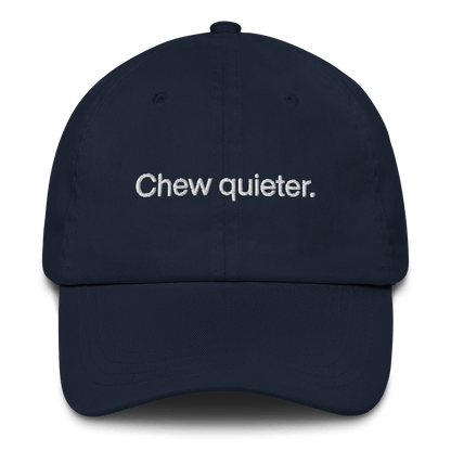 Chew quieter. Embroidered Hat - Polychrome Goods 🍊