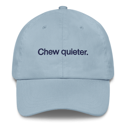 Chew quieter. Embroidered Hat - Polychrome Goods 🍊