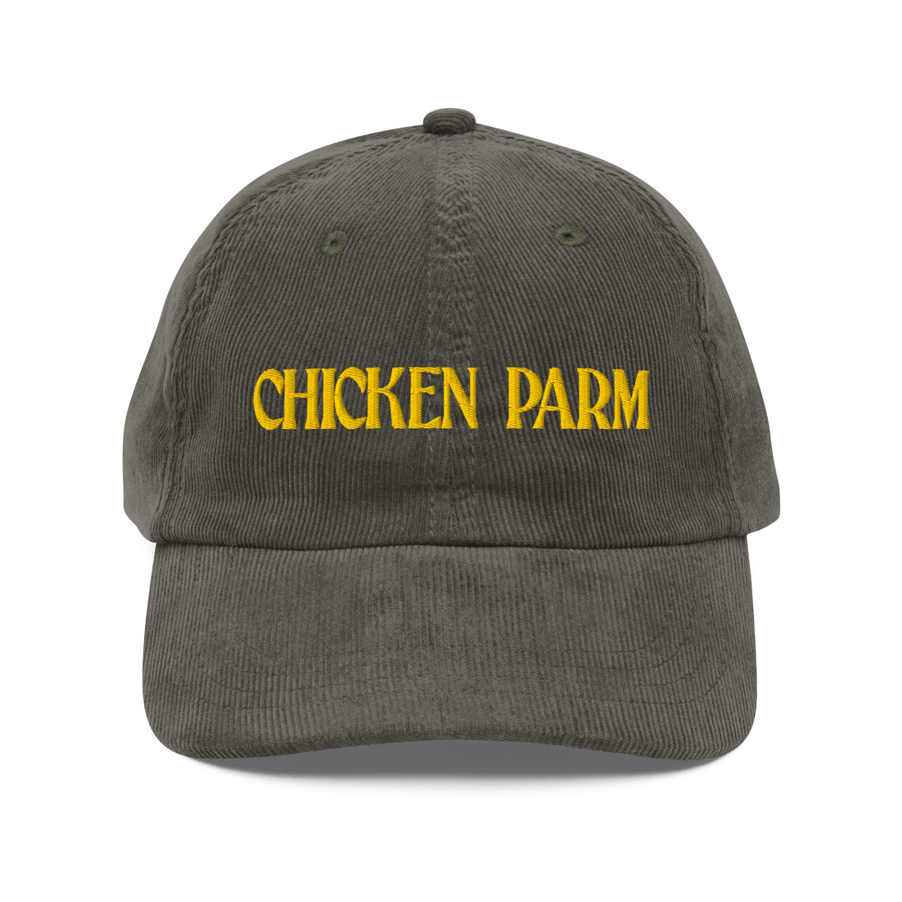 Chicken Parm Embroidered Corduroy Hat - Polychrome Goods 🍊