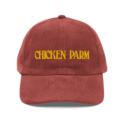 Chicken Parm Embroidered Corduroy Hat - Polychrome Goods 🍊