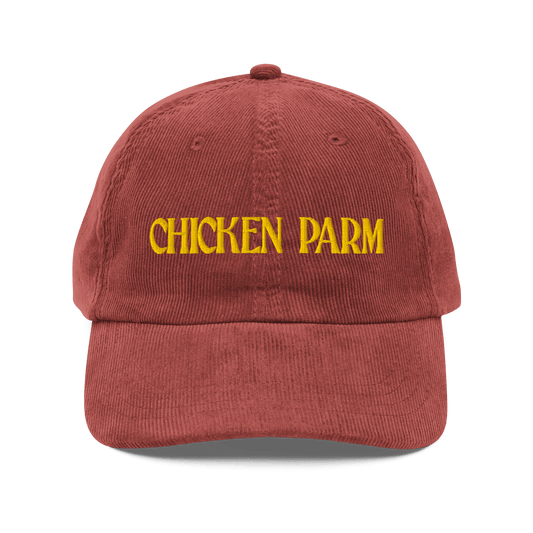 Chicken Parm Embroidered Corduroy Hat - Polychrome Goods 🍊