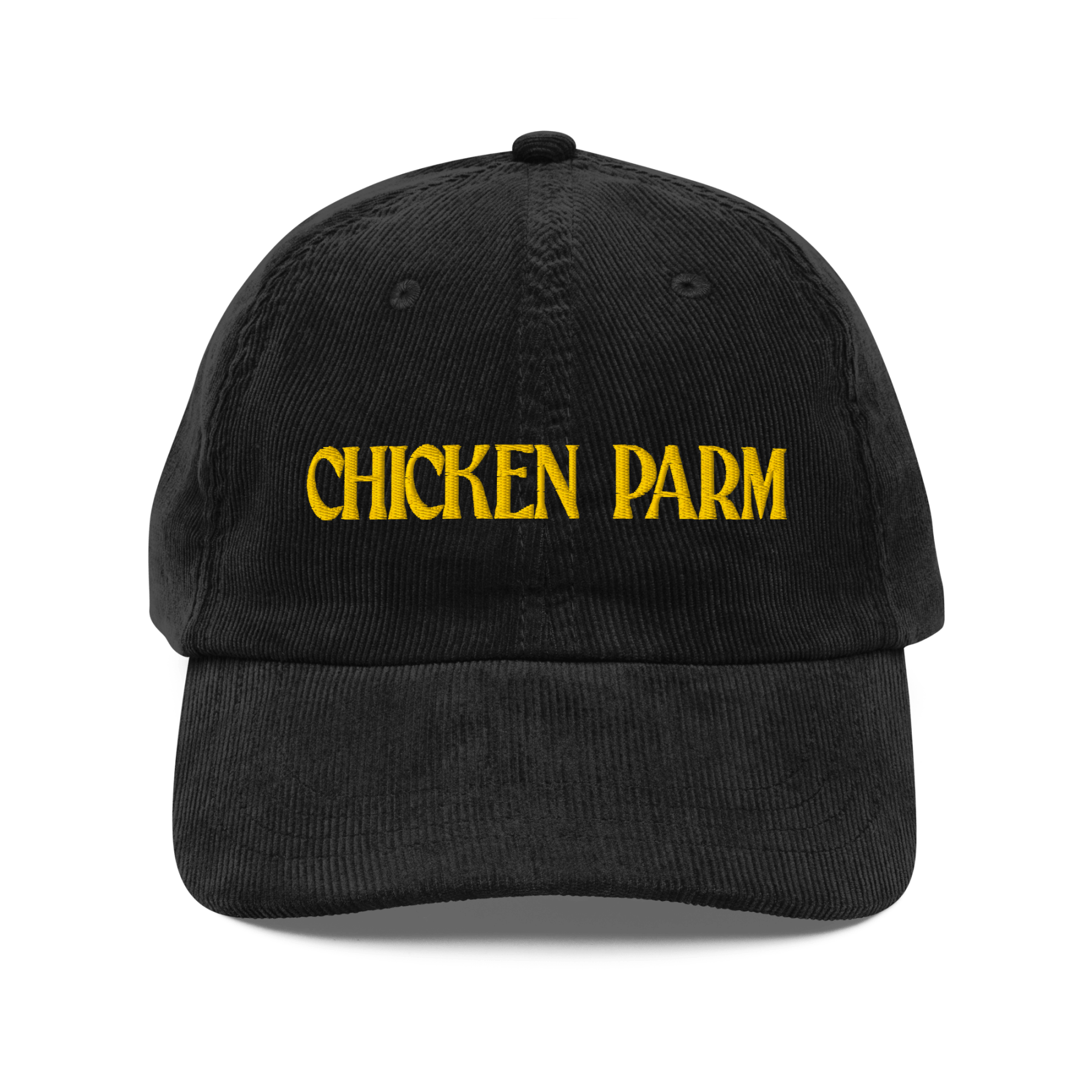 Chicken Parm Embroidered Corduroy Hat - Polychrome Goods 🍊