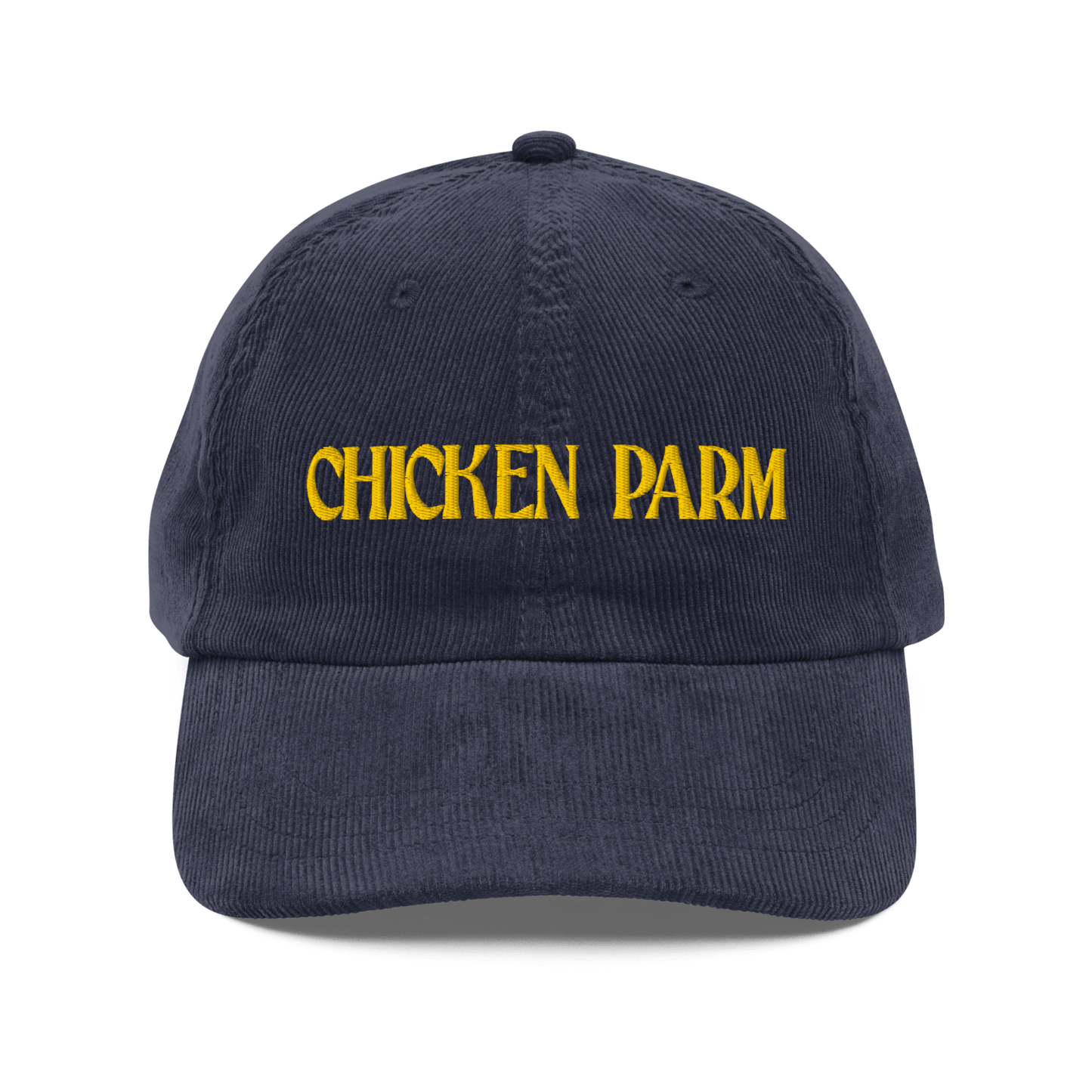 Chicken Parm Embroidered Corduroy Hat - Polychrome Goods 🍊